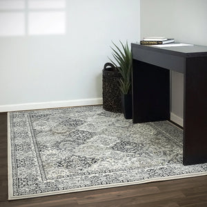 Ancient Garden 57008-9696 Cream/Grey Rug