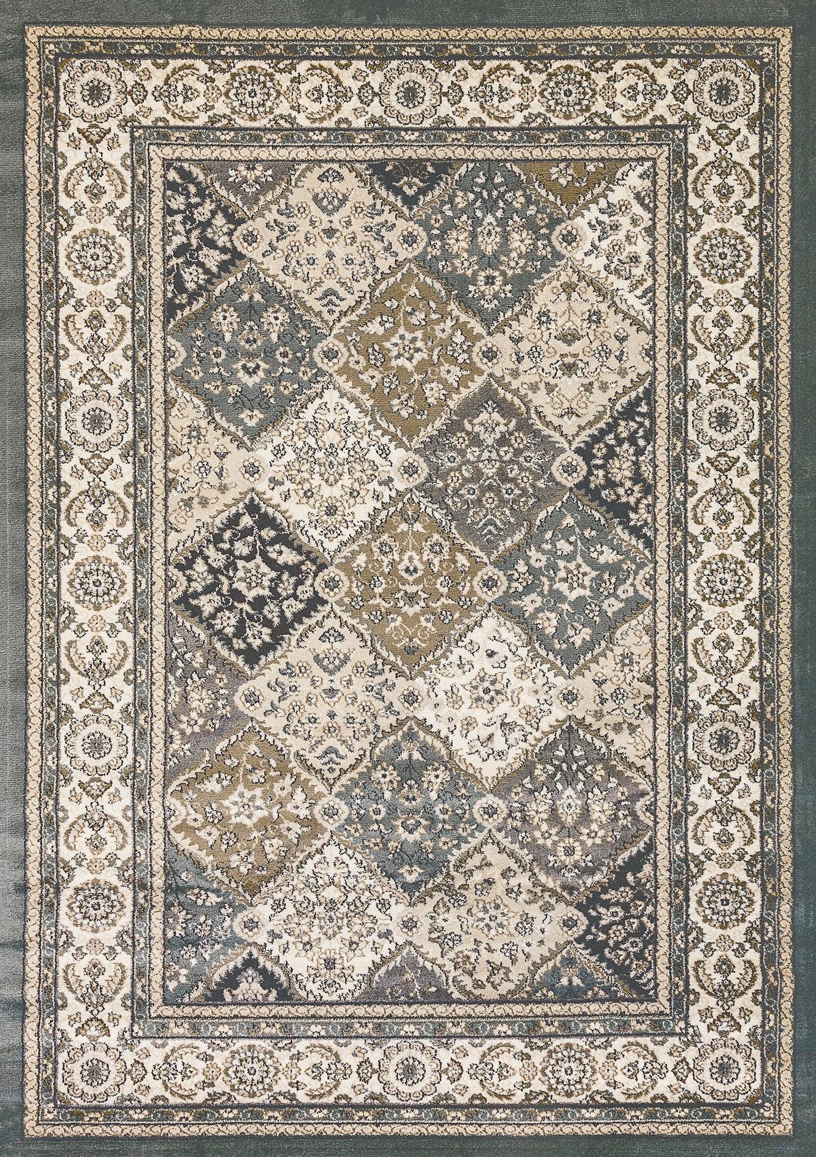 Yazd 8471-510 Blue/Ivory Rug