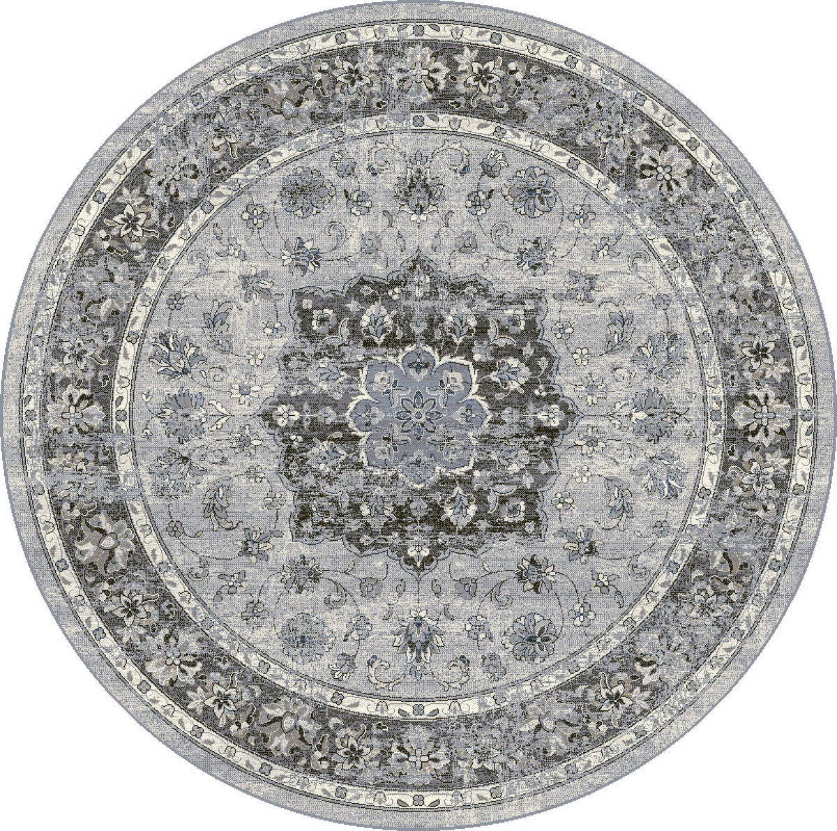 Ancient Garden 57559-9656 Silver/Grey Rug
