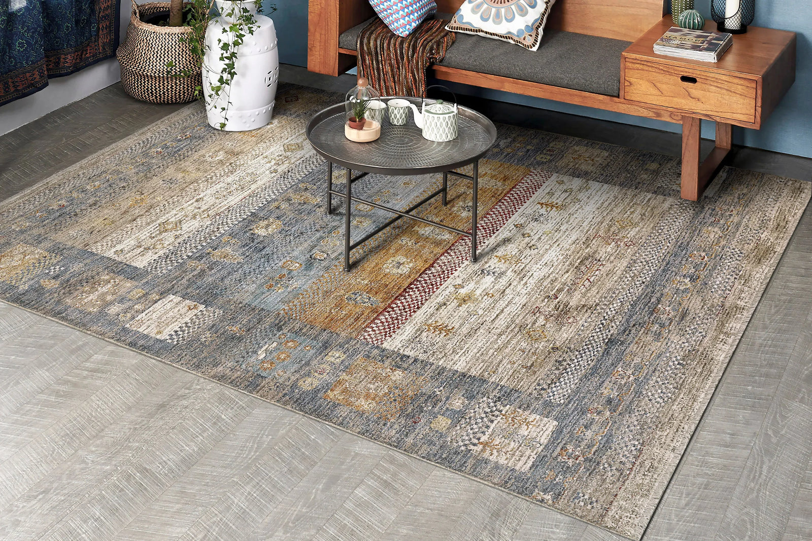 Dakota 6642-599 Blue/Multi Rug