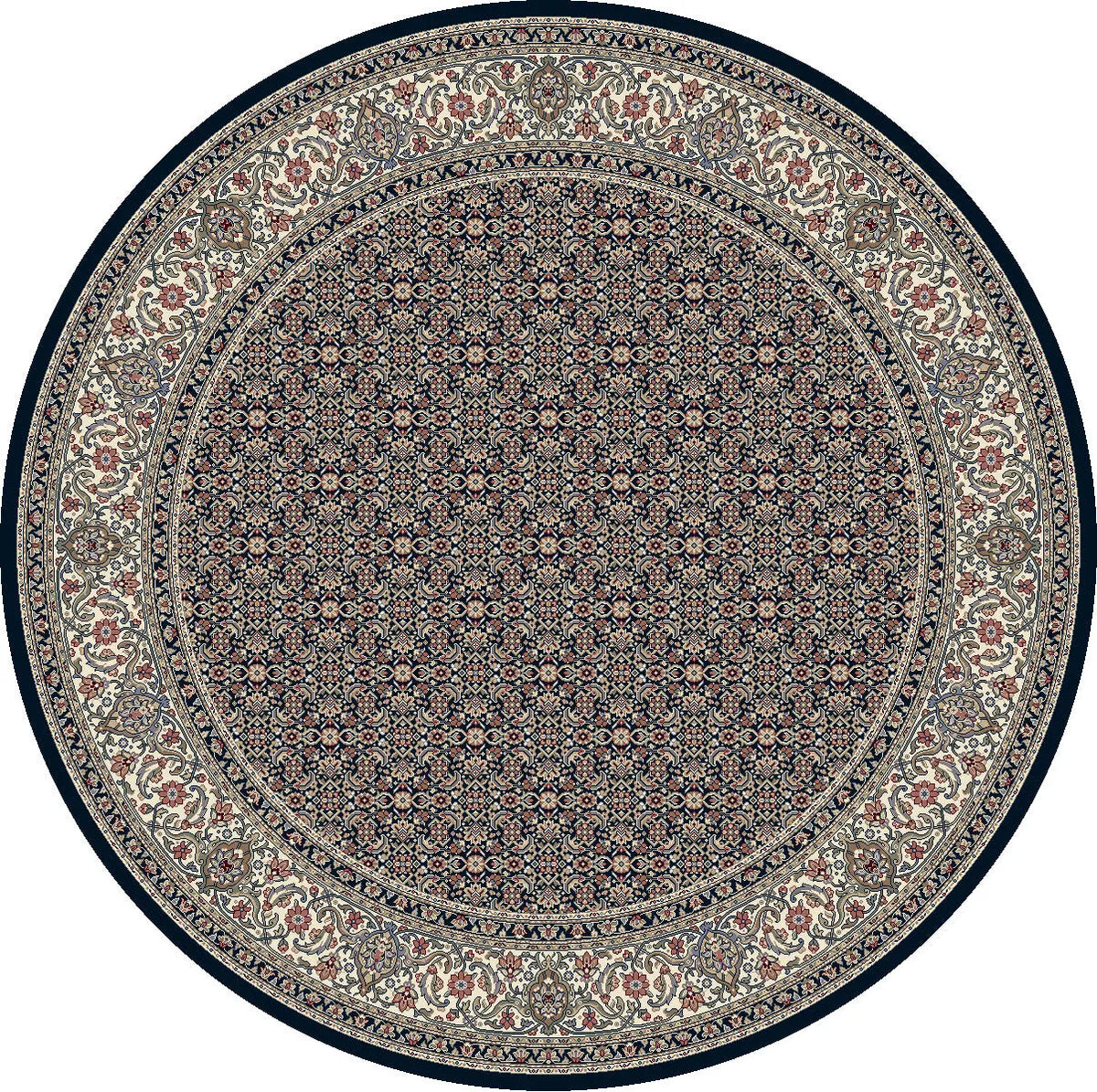 Ancient Garden 57011-3464 Navy Rug