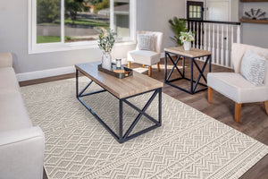 Seville 3610-109 Ivory/Soft Grey Rug