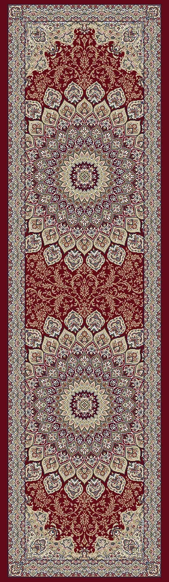 Ancient Garden 57090-1484 Red Rug