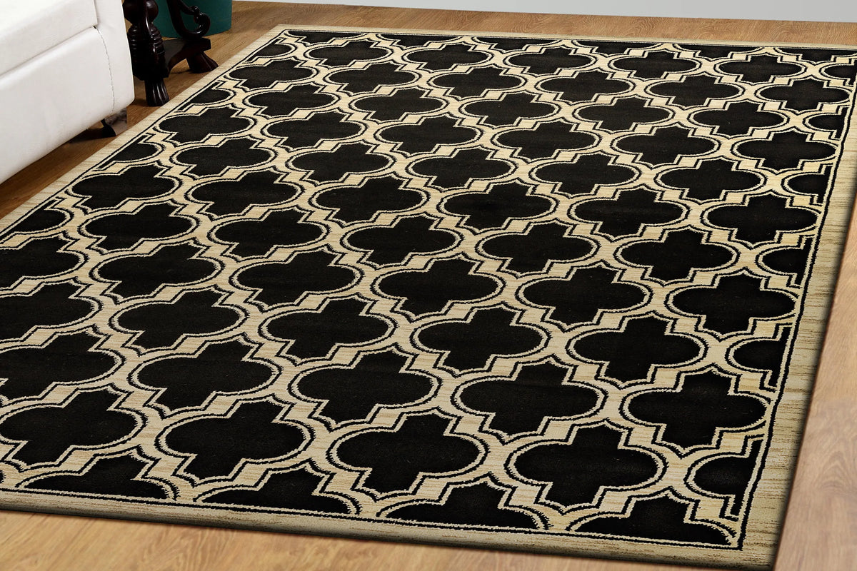 Yazd 2816-090 Black Rug