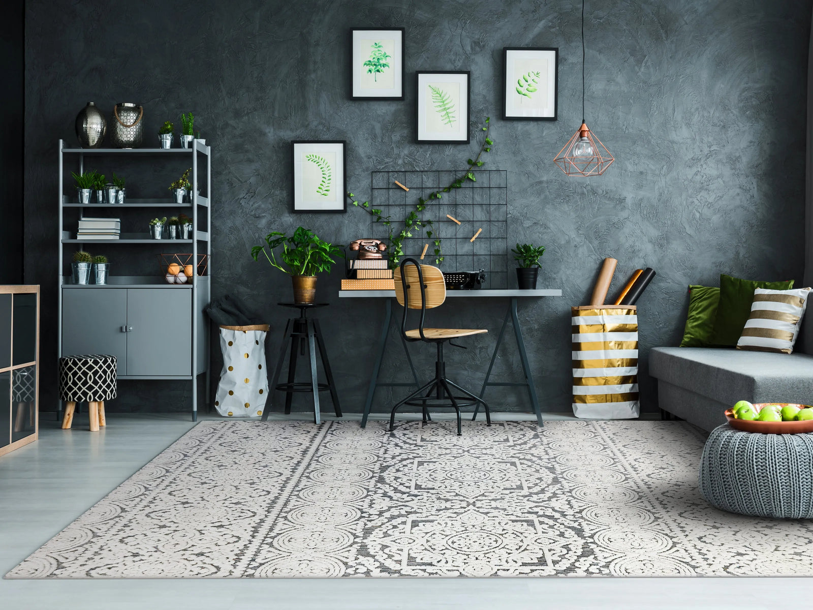 Lotus 8146-199 Ivory/Multi Rug