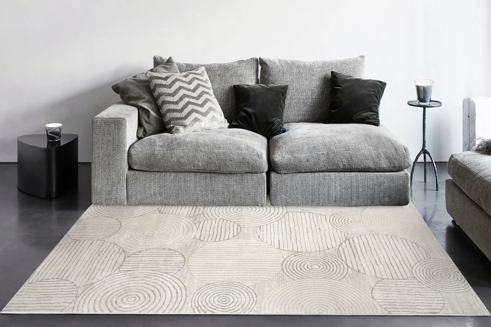 Monroe 9815-190 Ivory/Grey Rug