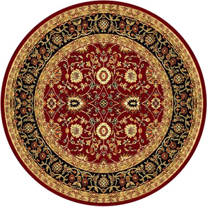 Yazd 2803-390 Red/Black Rug