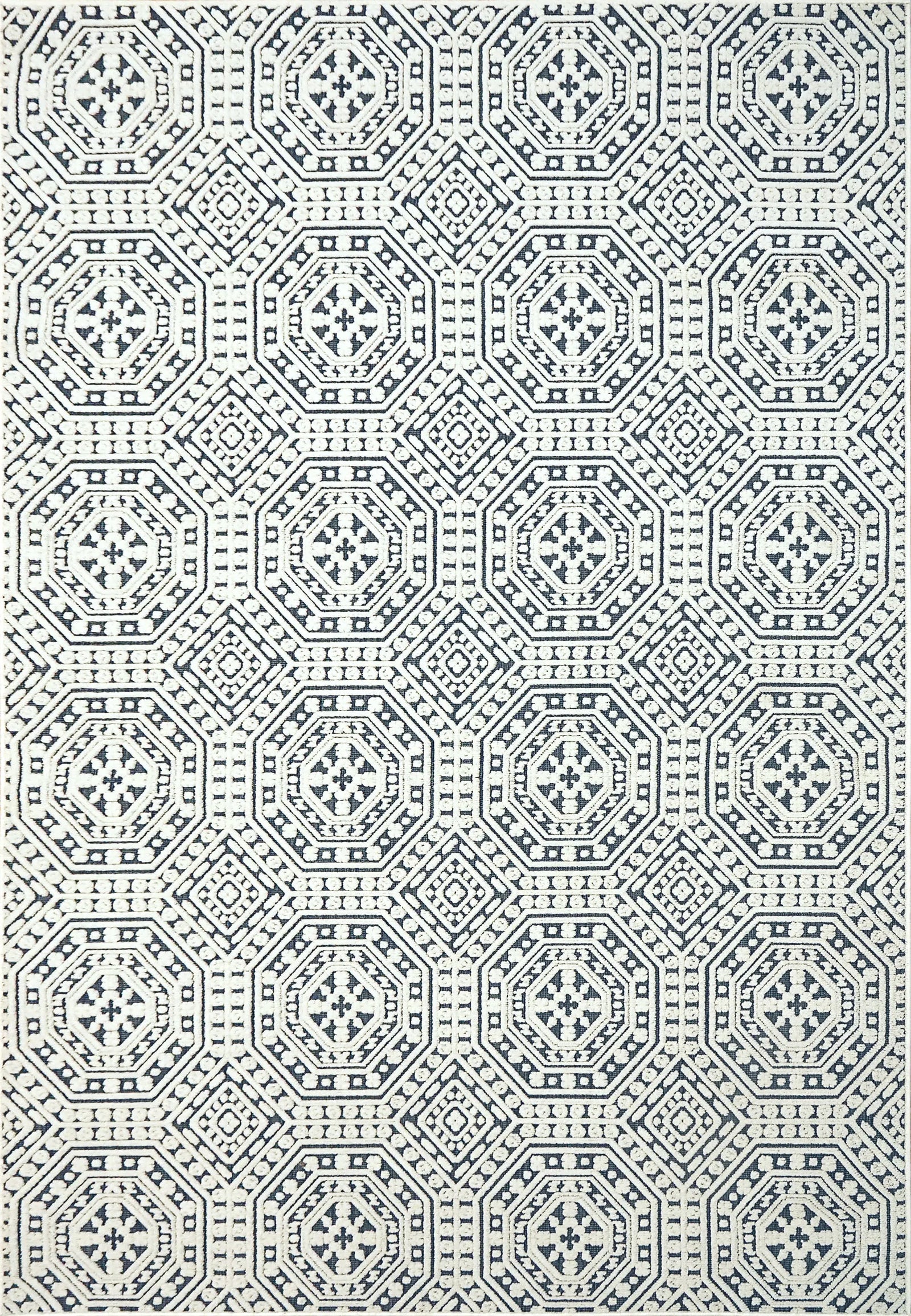 Lotus 8149-150 Ivory/Denim Rug
