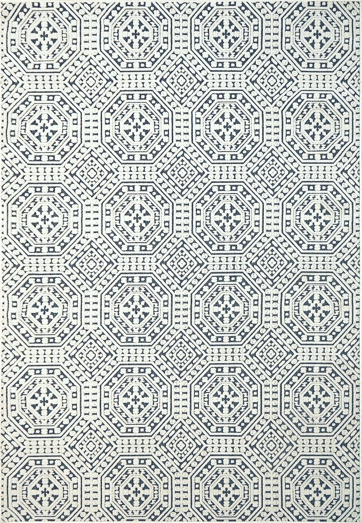 Lotus 8149-150 Ivory/Denim Rug