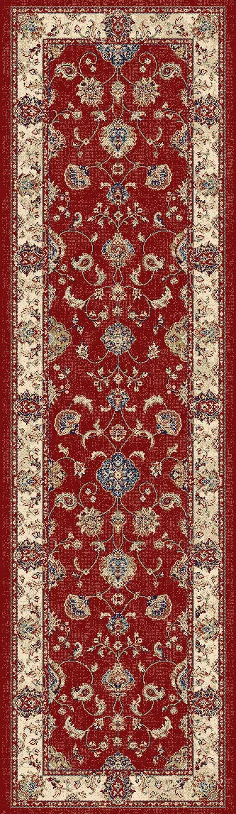 Ancient Garden 57158-1464 Red/Ivory Rug