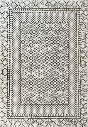 Lotus 8148-190 Ivory/Charcoal Rug