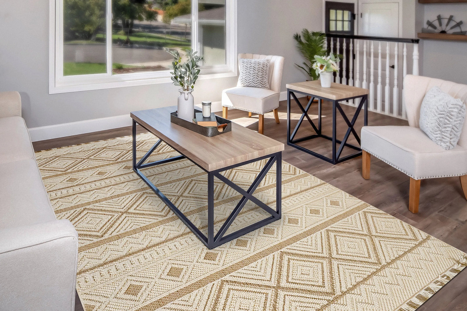 Seville 3612-800 Beige Rug