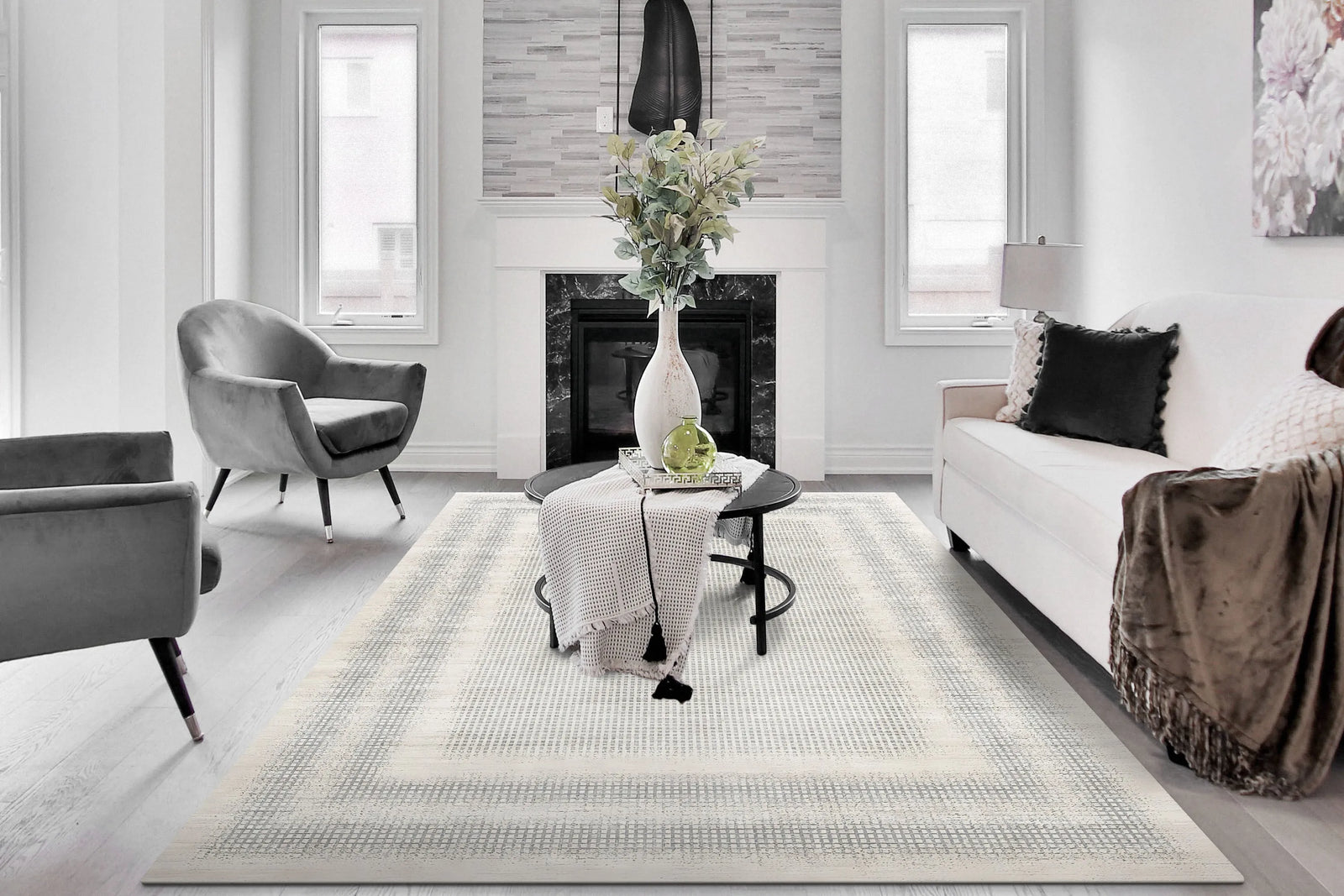 Cosmo 6835-890 Beige/Grey Rug