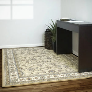 Ancient Garden 57120-2464 Light Gold/Ivory Rug