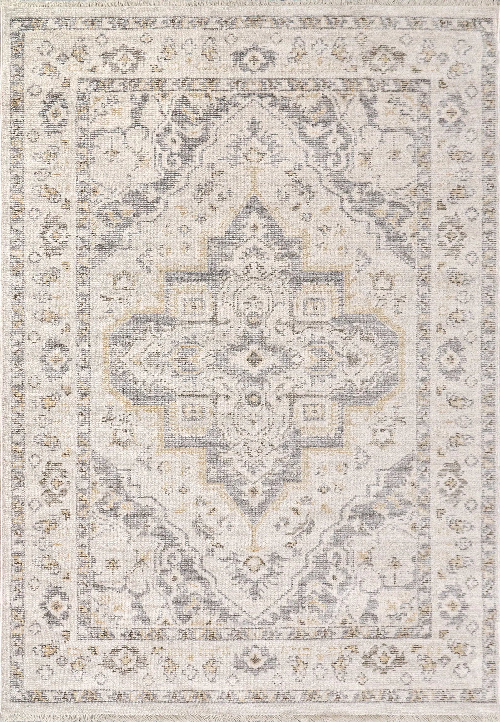 Calypso 13504-190 Ivory/Grey Rug
