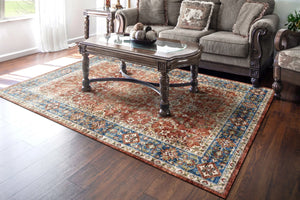 Elise 6301-351 Red/Blue Rug