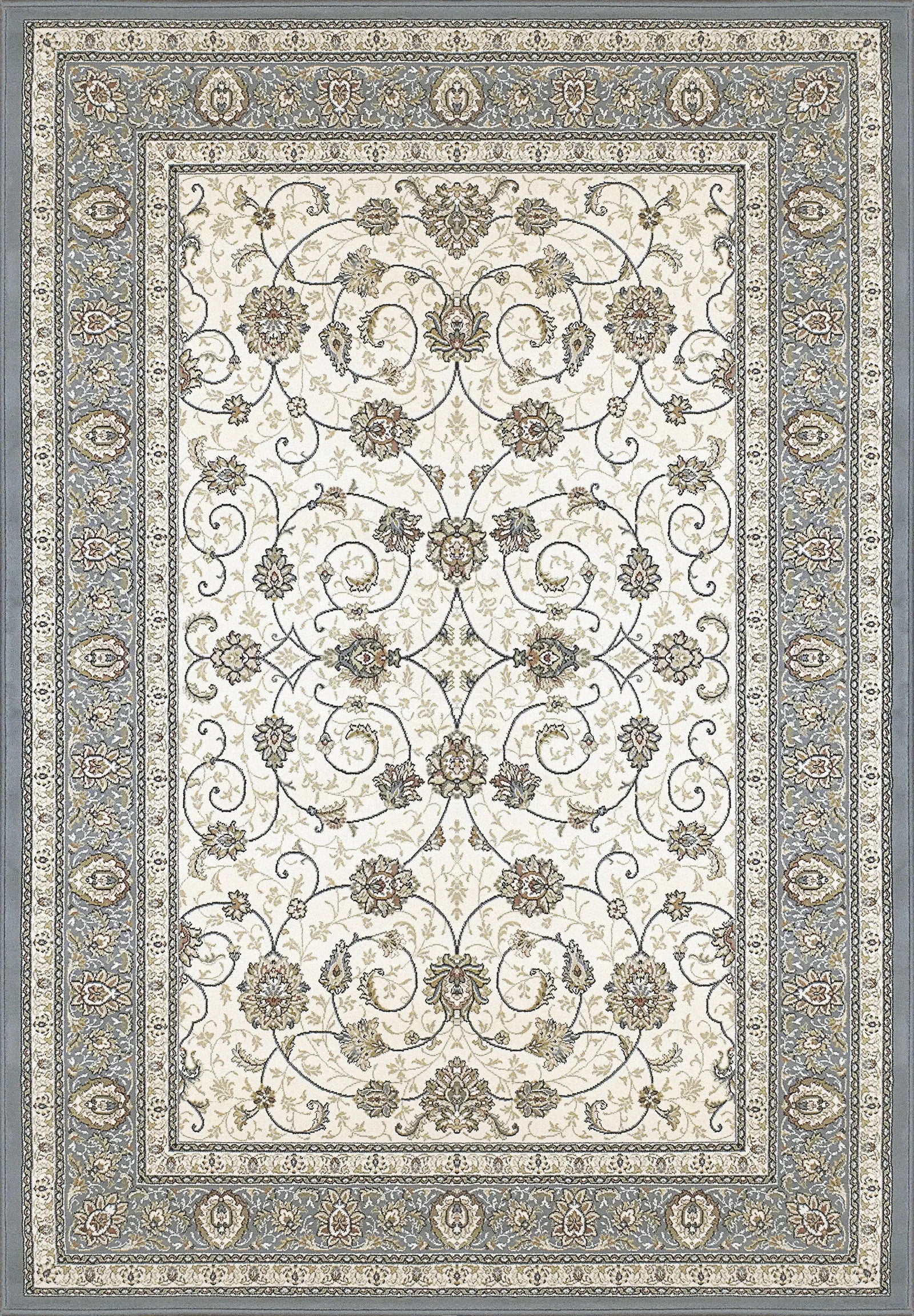 Ancient Garden 57120-6454 Ivory/Light Blue Rug