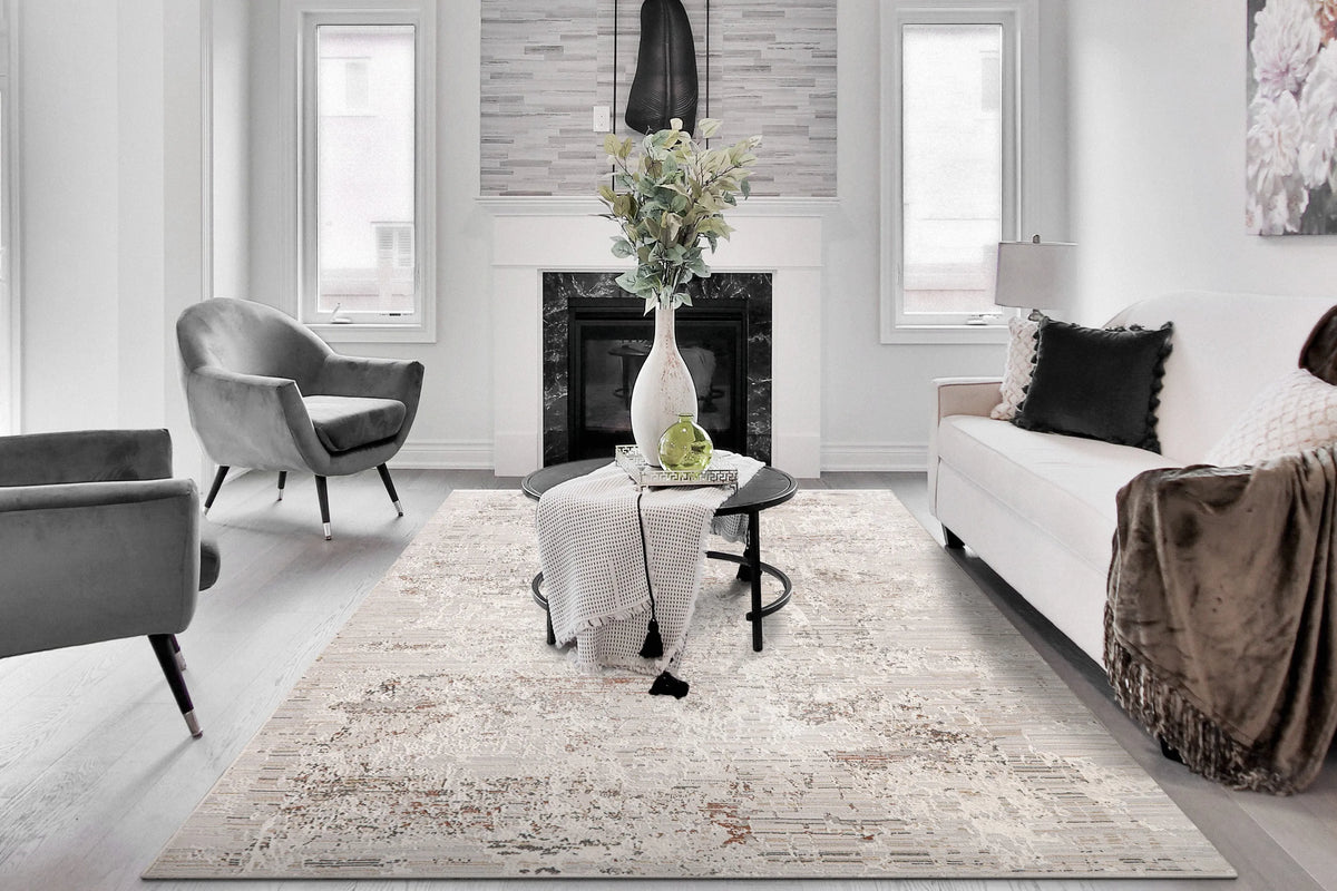 Marina 8051-130 White/Rose Rug