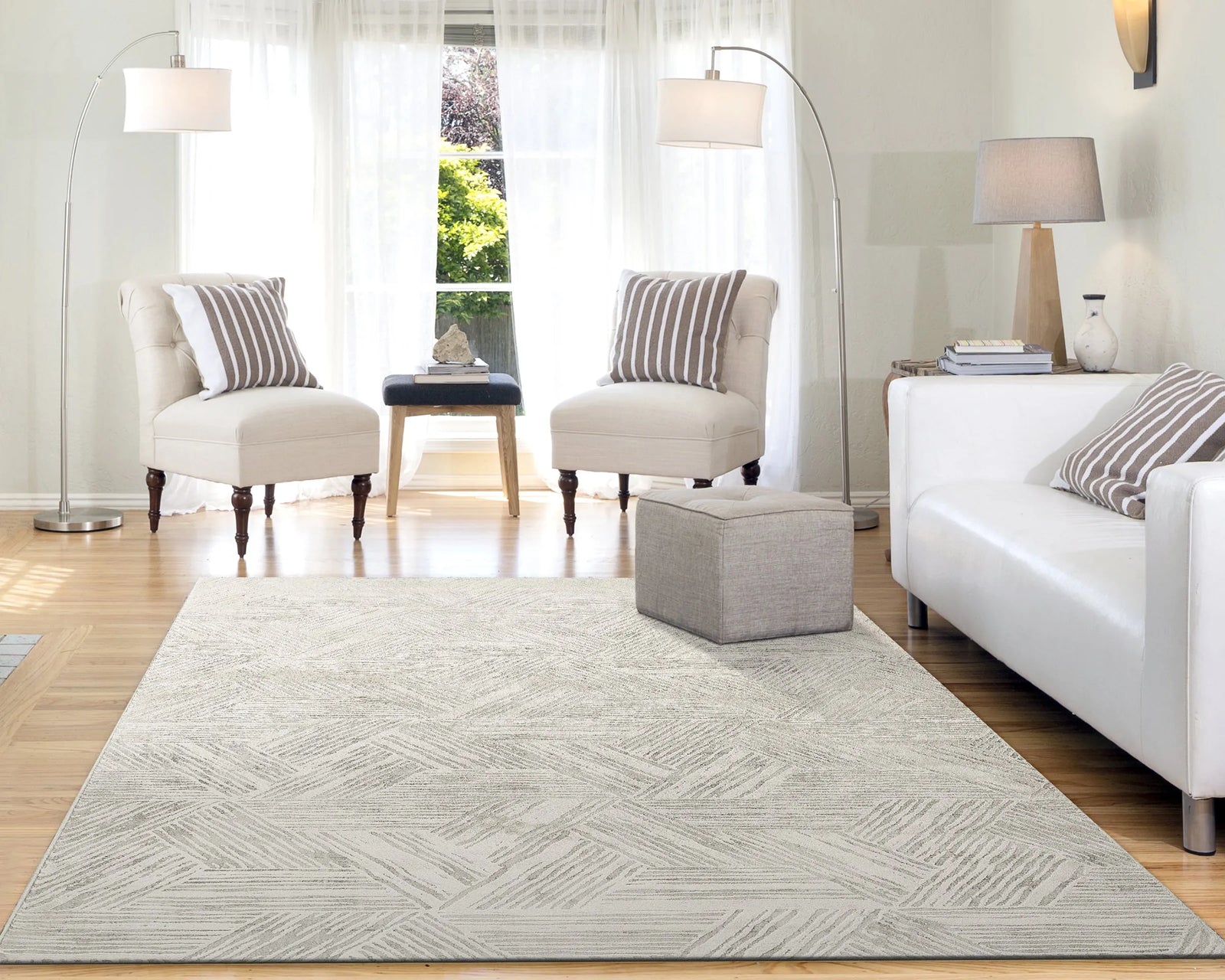 Quartz 27041-100 Ivory Rug