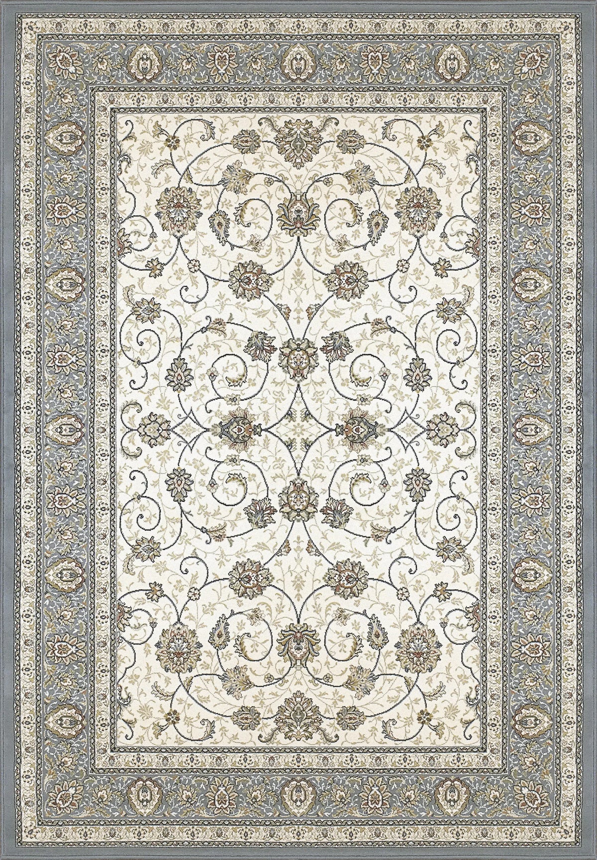Ancient Garden 57120-6454 Ivory/Light Blue Rug
