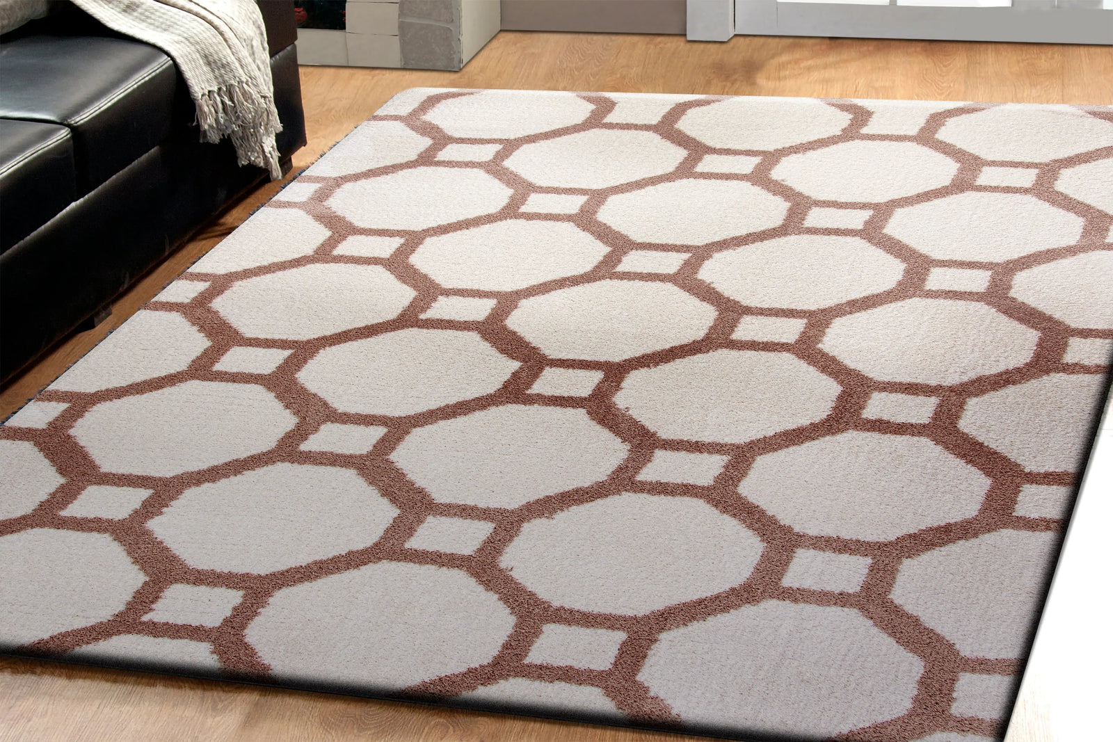 Silky Shag 5903-110 White Rug