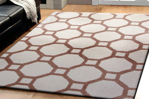 Silky Shag 5903-110 White Rug