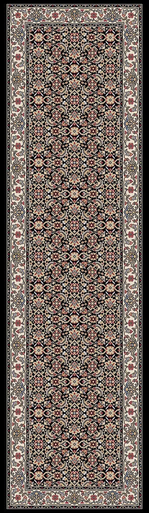 Ancient Garden 57011-3263 Black/Ivory Rug
