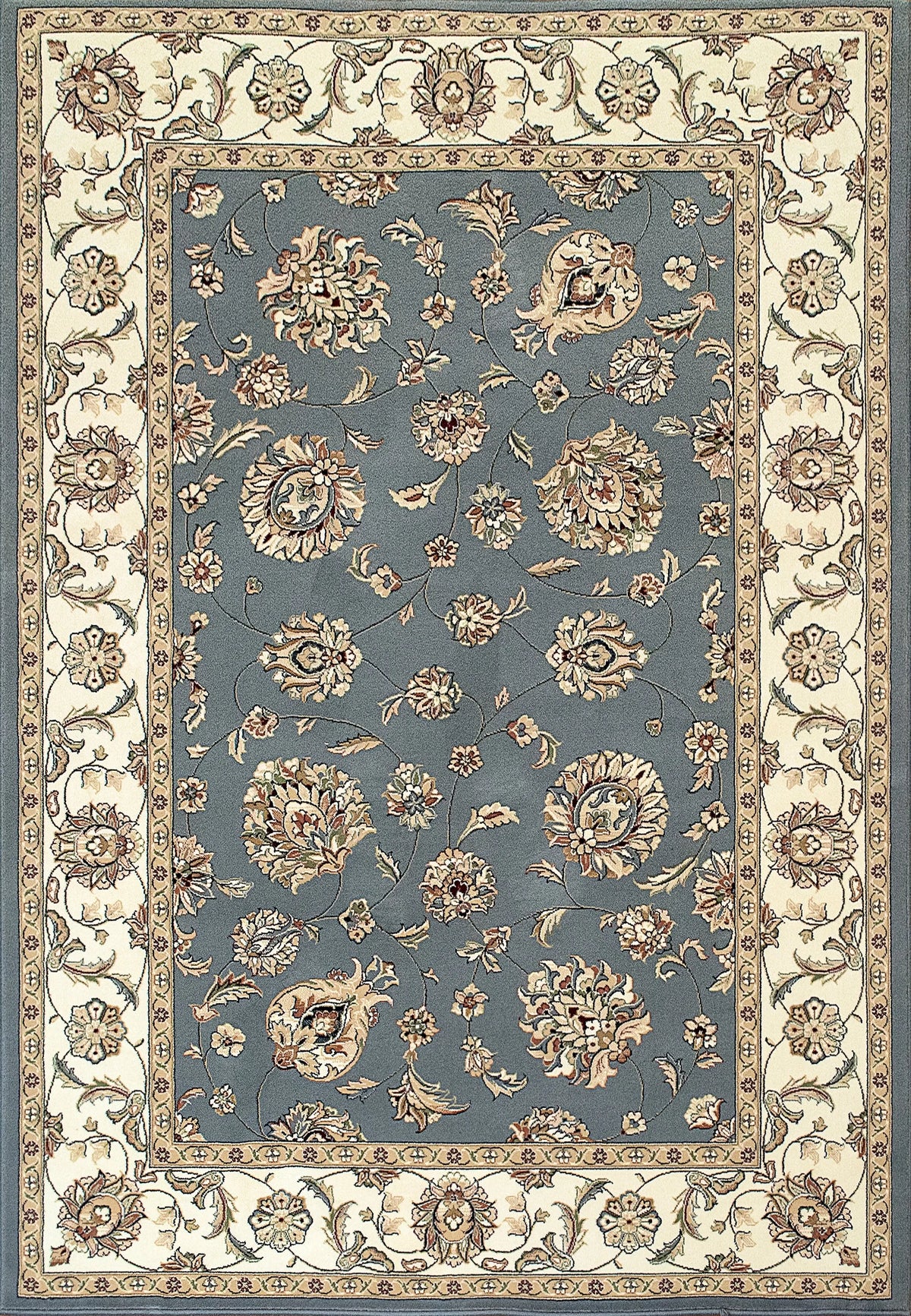 Ancient Garden 57365-5464 Light Blue/Ivory Rug