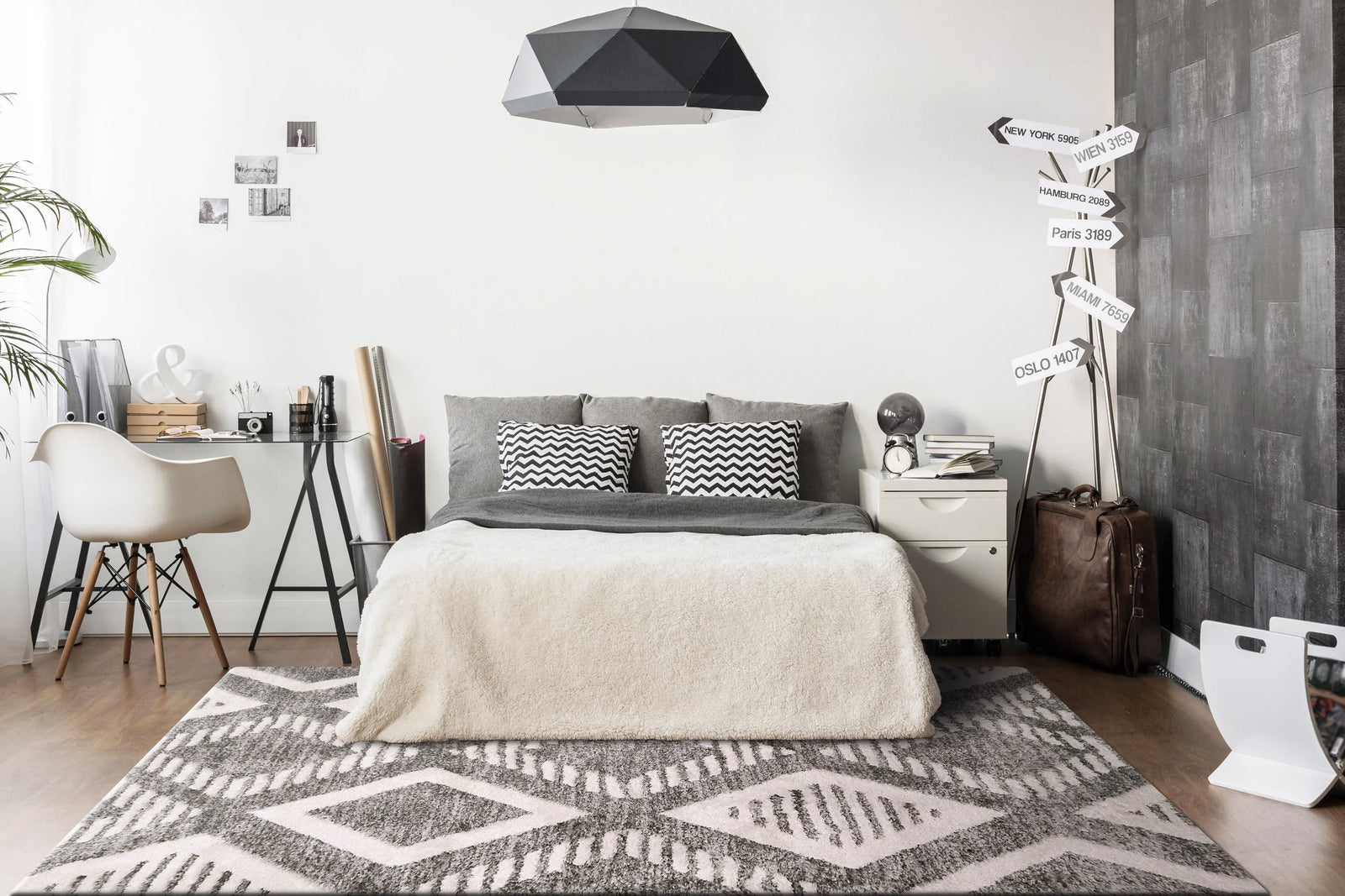 Cruz 7006-901 Grey/Ivory Rug
