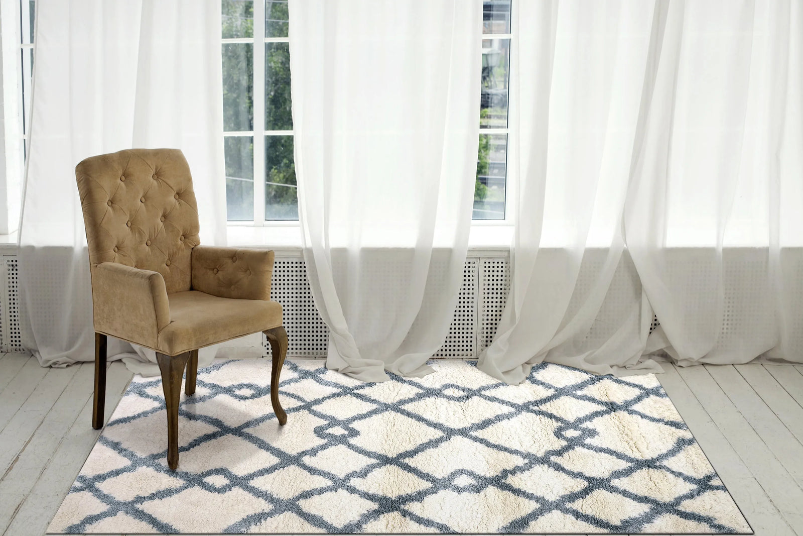 Nitro Lux 6361-159 Ivory/Blue Rug