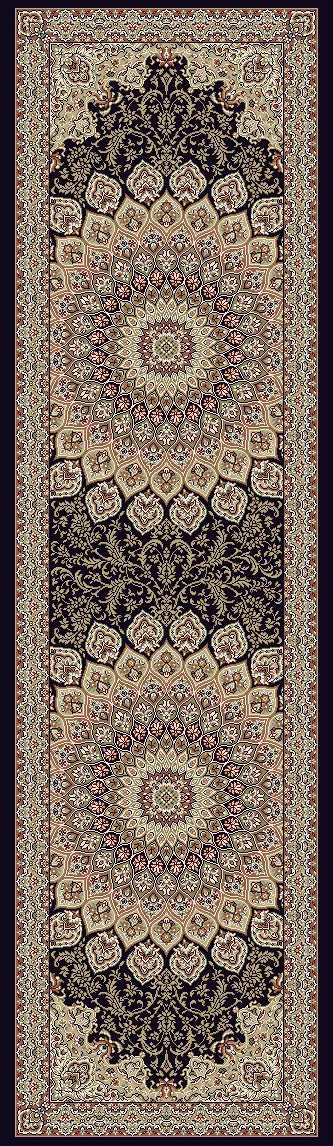 Ancient Garden 57090-3484 Navy Rug