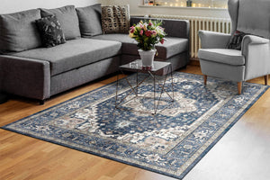 Elise 6302-510 Navy/Ivory Rug