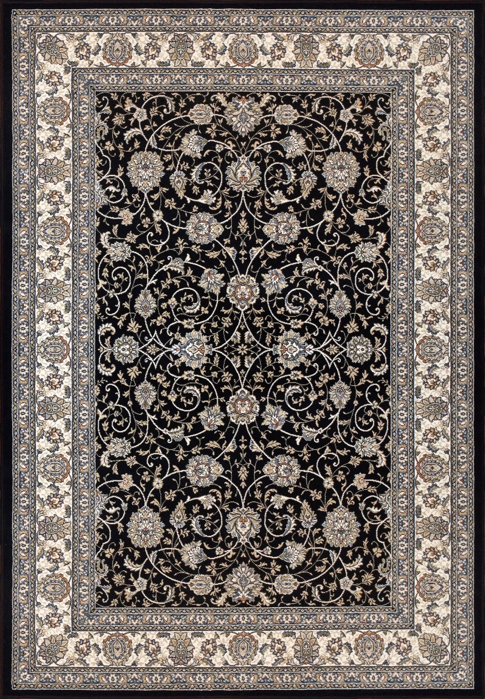 Ancient Garden 57120-3464 Blue/Ivory Rug