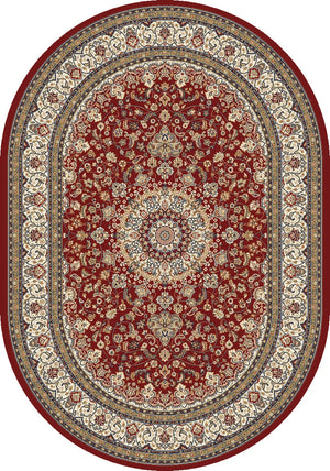 Ancient Garden 57119-1414 Red/Ivory Rug