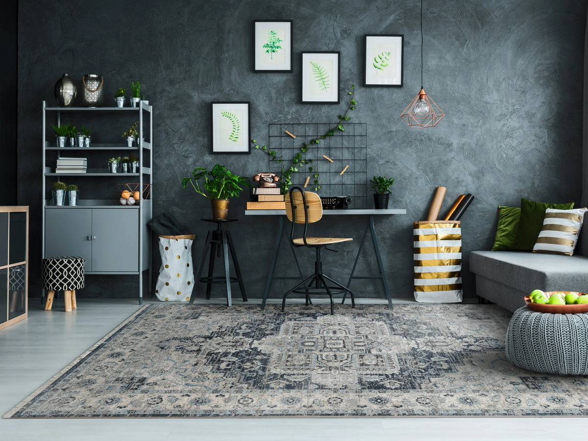 Juno 6882-590 Dark Blue/Cream Rug