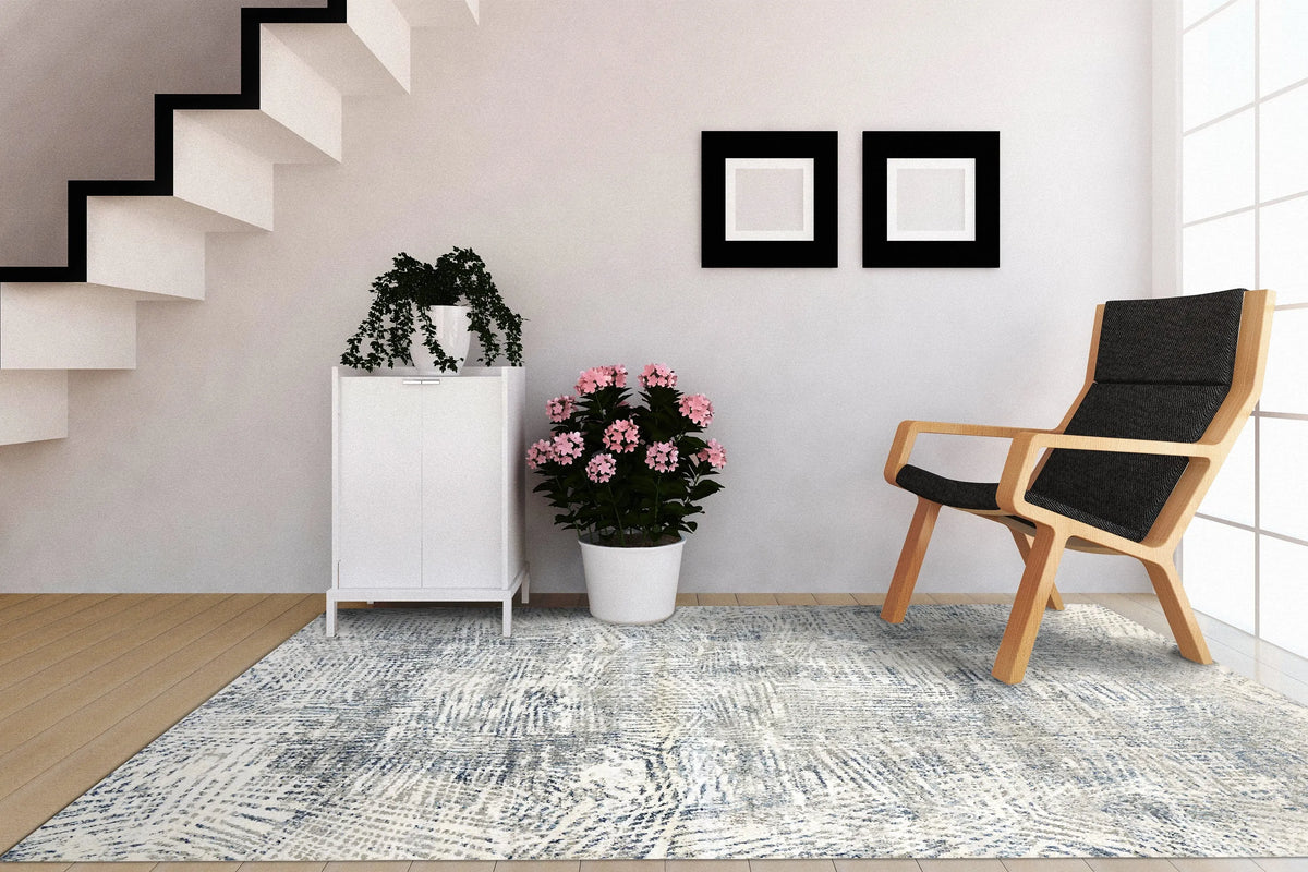 Zen 8341-950 Grey/Blue Rug