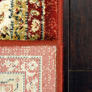 Ancient Garden 57158-1464 Red/Ivory Rug