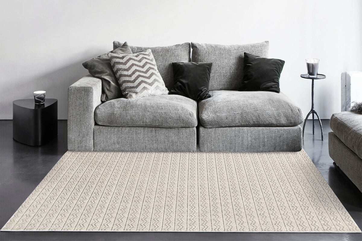 Vuna 14955-190 Ivory/Grey Rug