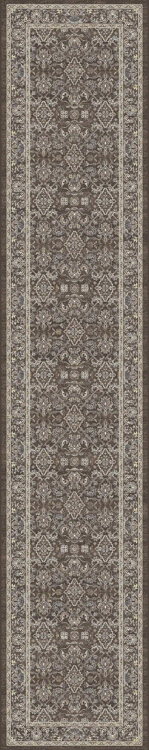 Ancient Garden 57276-3235 Dark Brown/Beige Rug