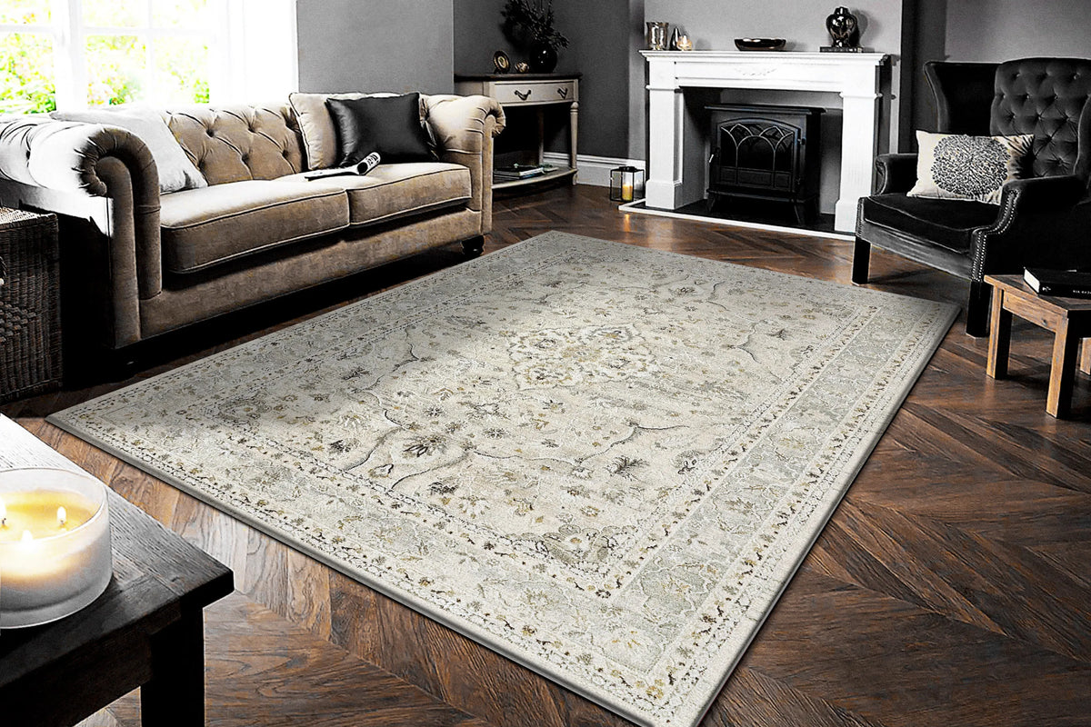 Annalise 7605-105 Cream/Blue Rug