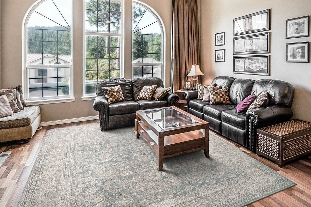 Dharma 12040-580 Light Blue/Beige Rug