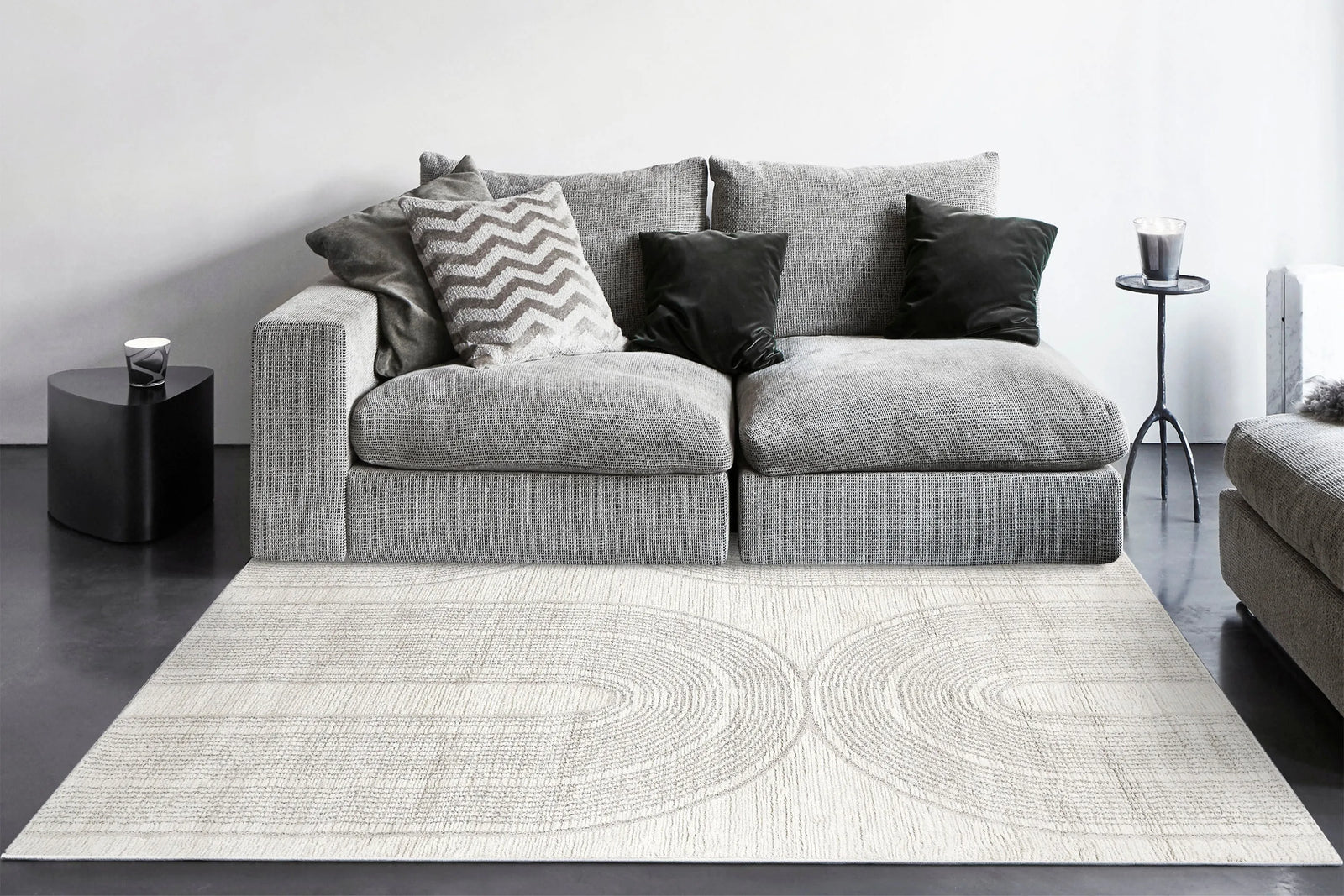 Monroe 9801-890 Beige/Grey Rug