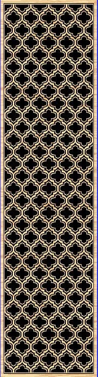 Yazd 2816-090 Black Rug