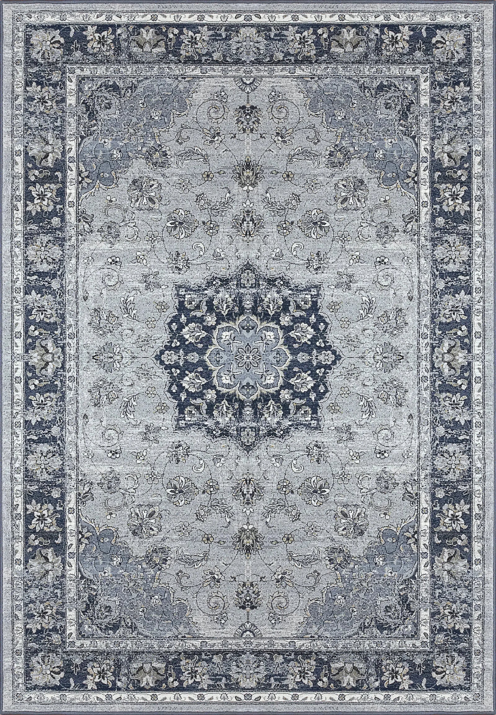 Ancient Garden 57559-9686 Silver/Blue Rug
