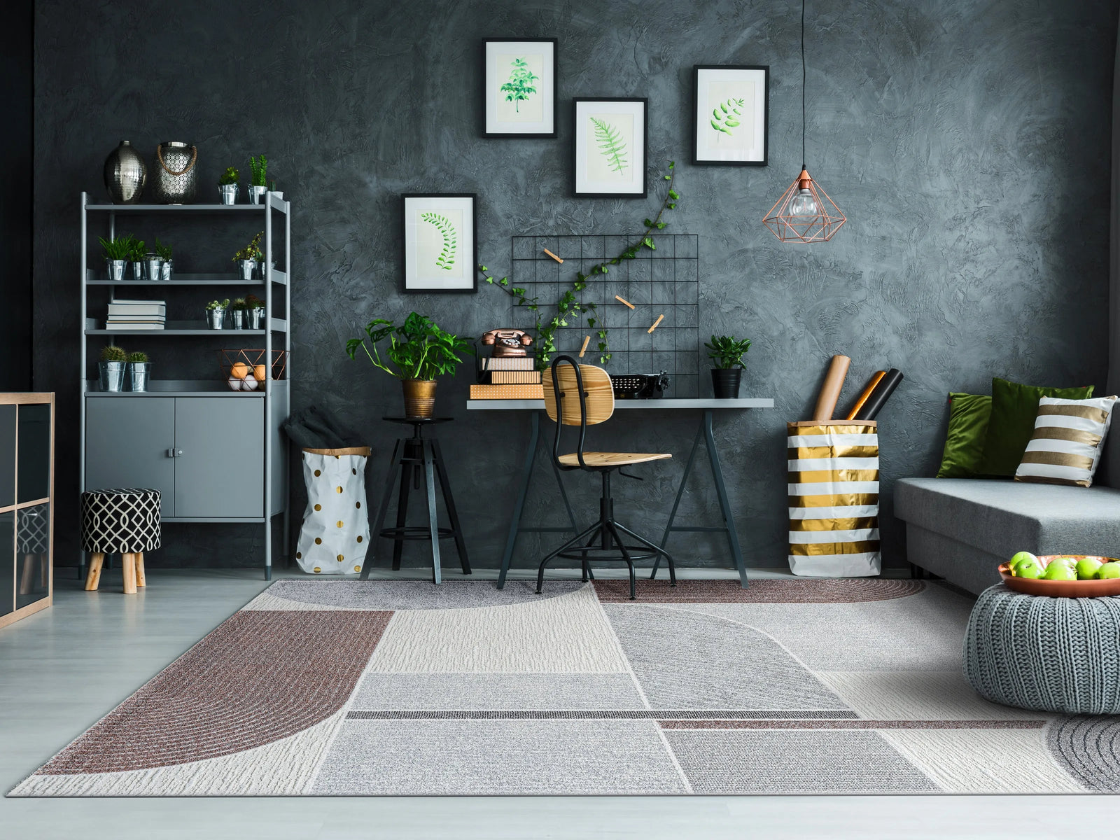 Polaris 46002-6111 Ivory/Grey Rug