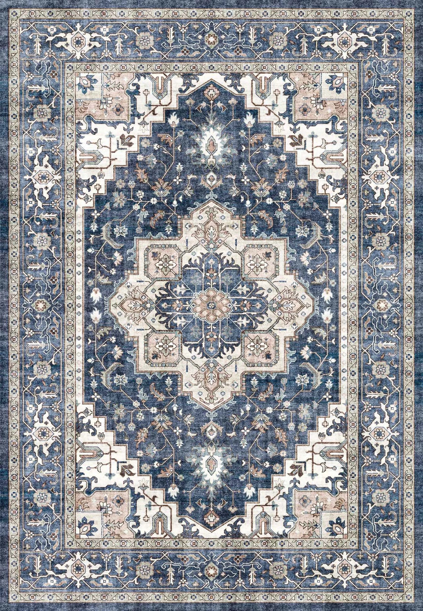 Elise 6302-510 Navy/Ivory Rug