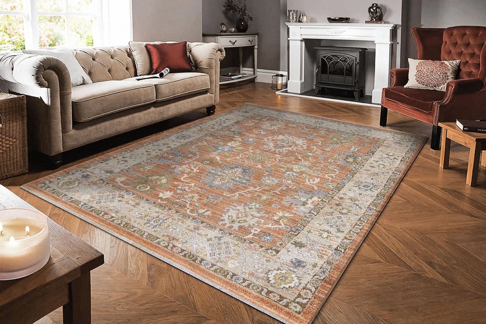 Juno 6885-619 Rust/Ivory Rug