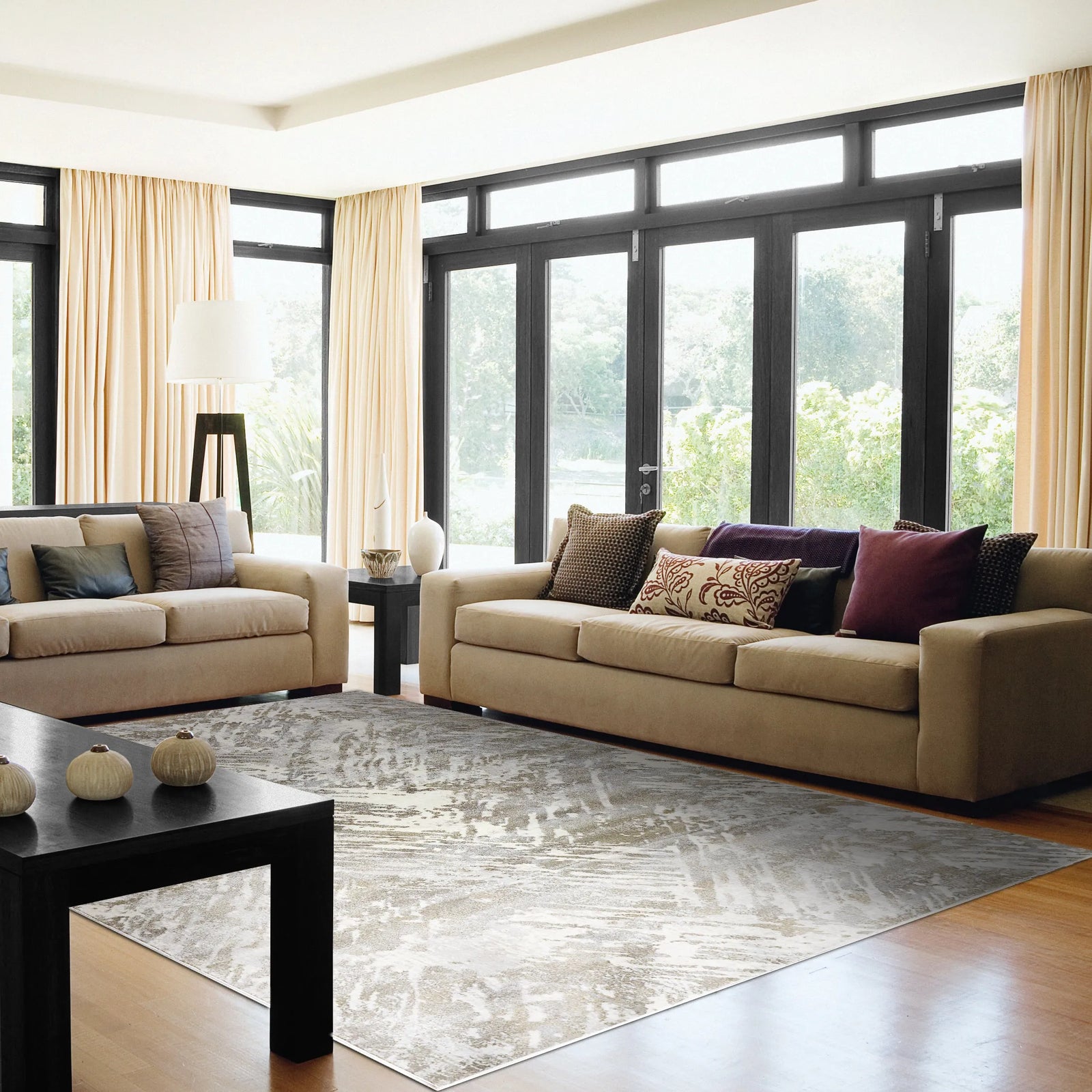 Castilla 3537-190 Cream/Grey Rug