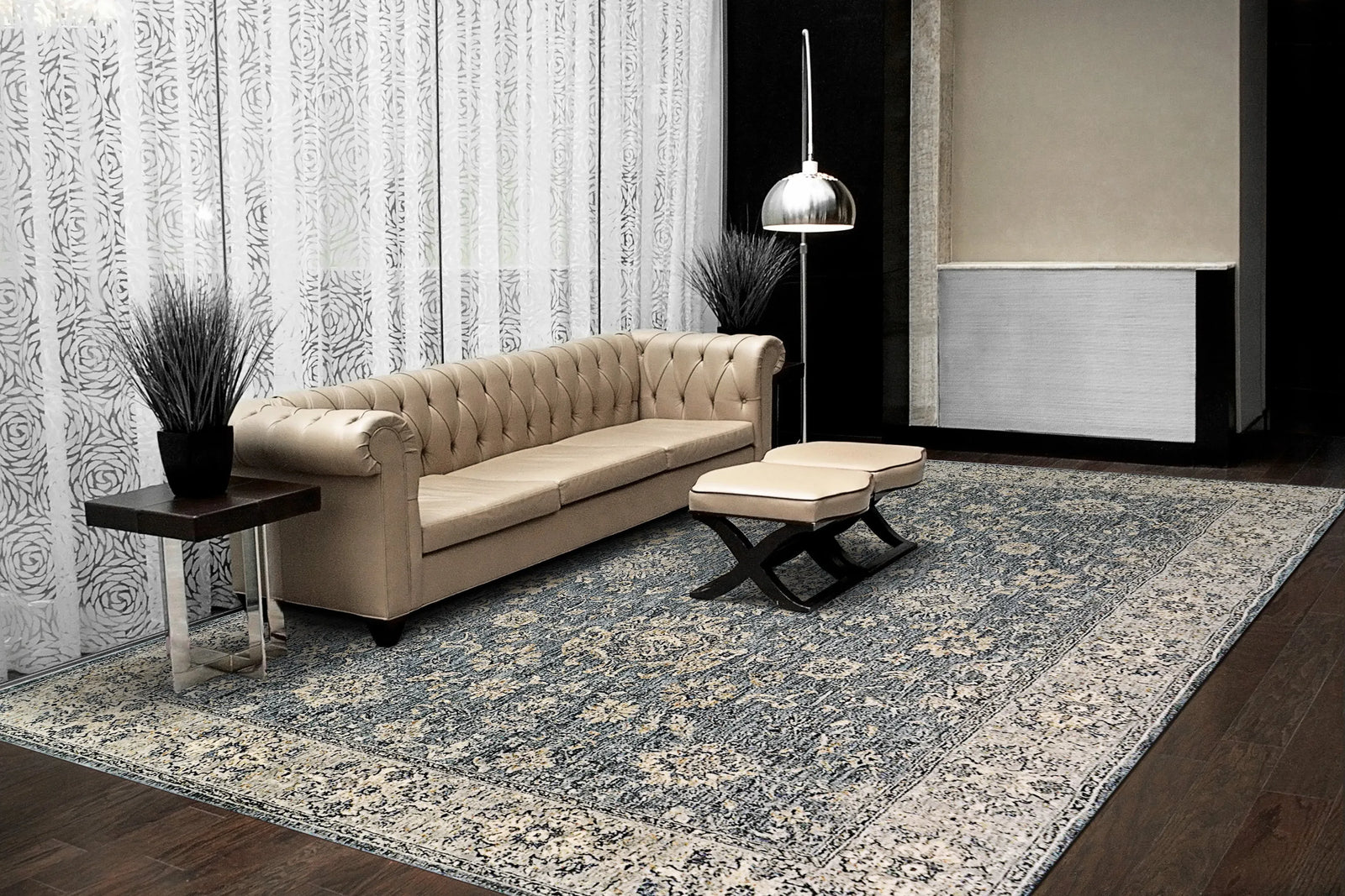 Savoy 3572-598 Denim/Grey Rug