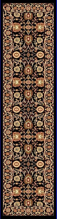 Yazd 2803-090 Black Rug